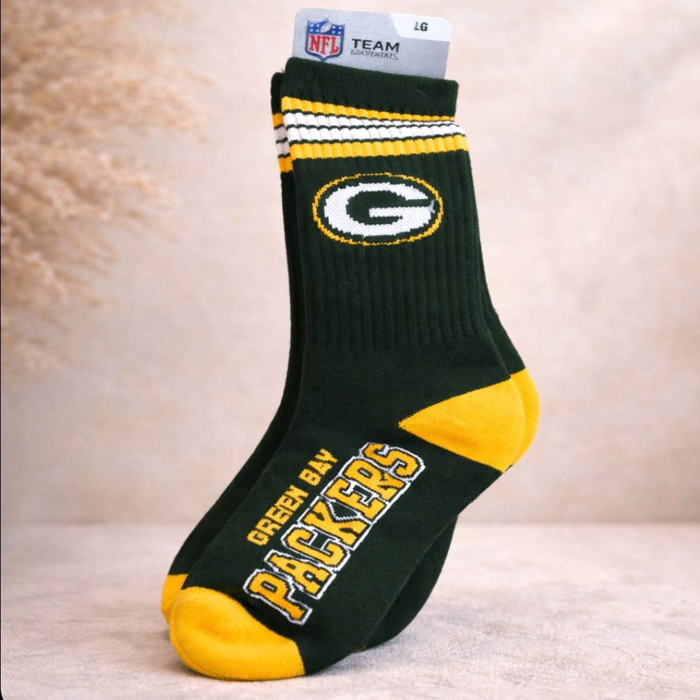 Green Bay Packers NFL Socks L 10-13